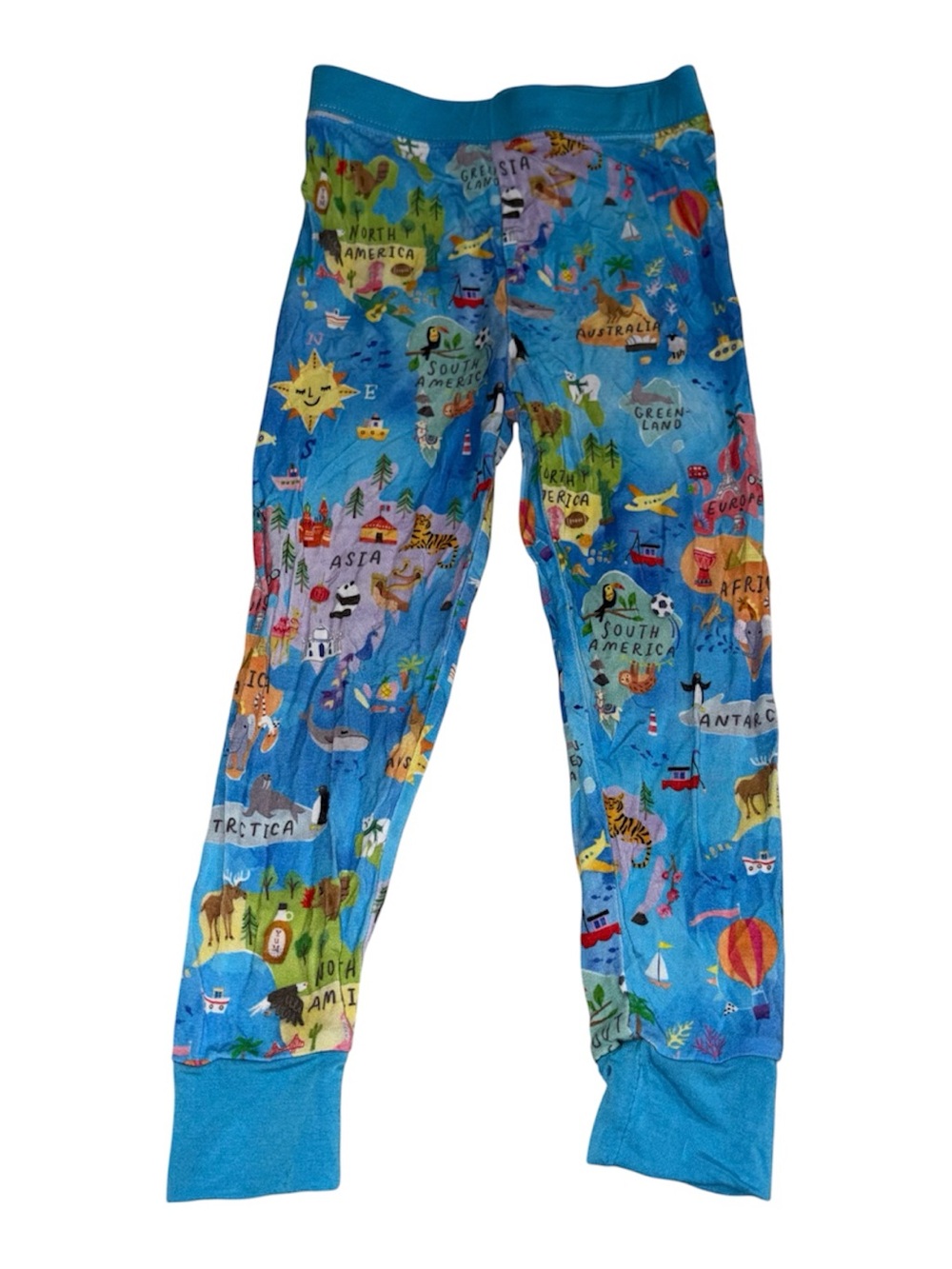 Little Sleepies pajama pants - size 18-24 M - Around the World